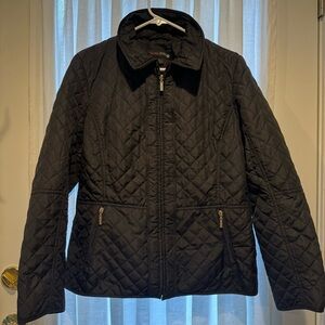 NEW Weather Tamer black quilted fitted short jacket